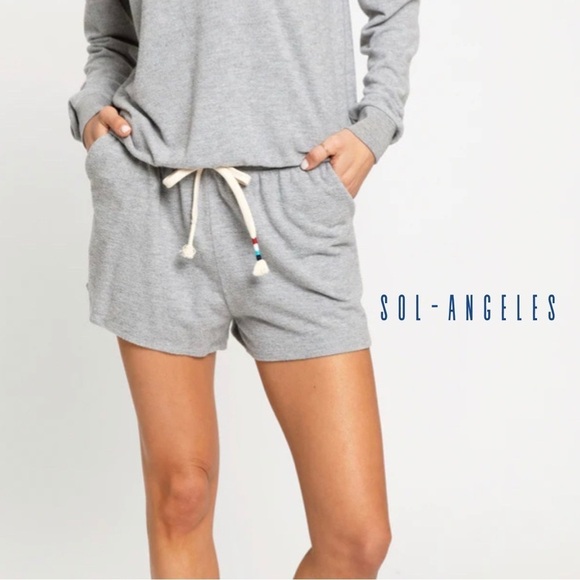 NWT Sol Angeles Heather Hacci Short - Picture 1 of 9